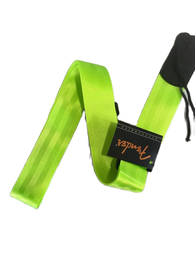 neon green guitar strap