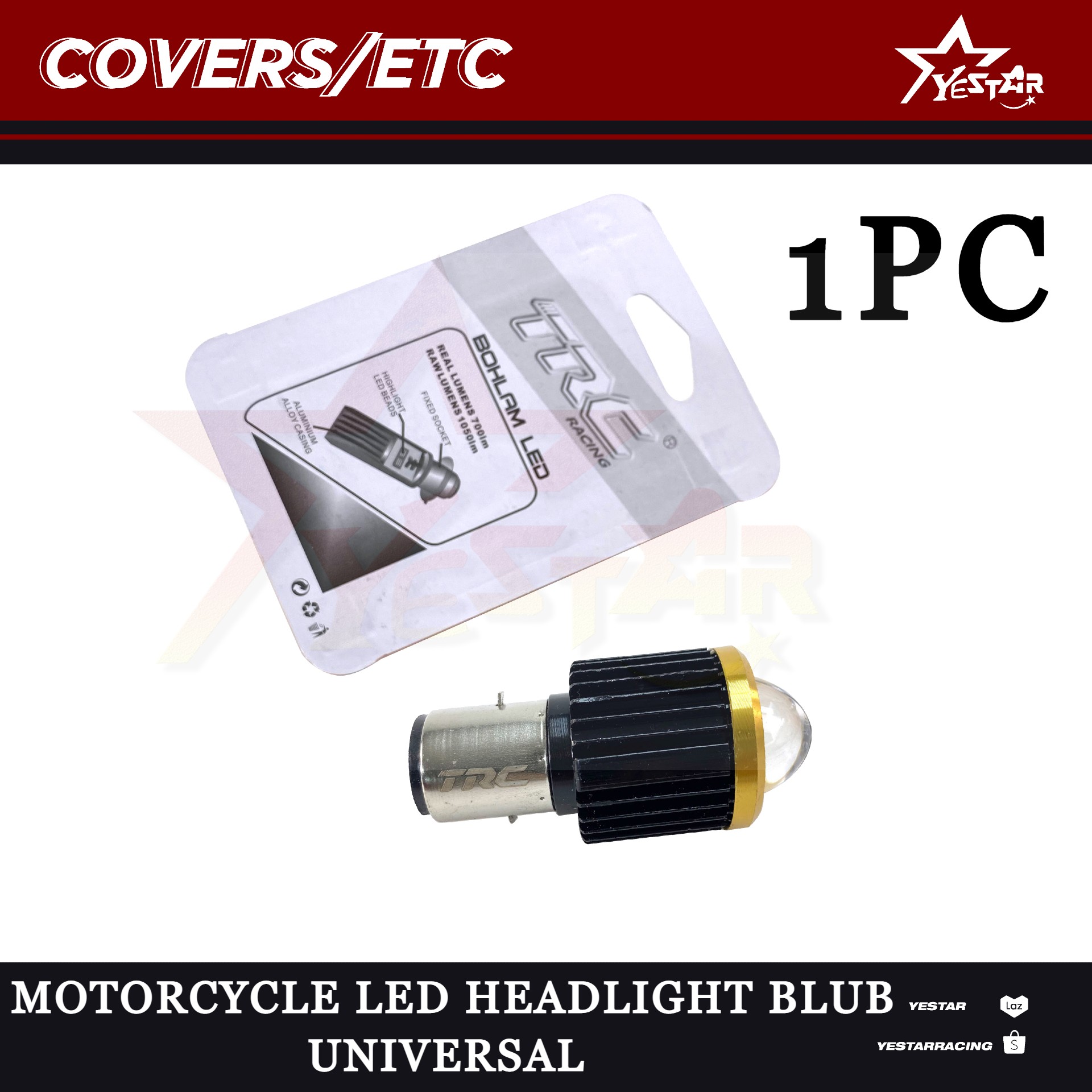 Motorcycle Led Headlight Bulb High/Low Beam LED BULB For Any Motorcycle