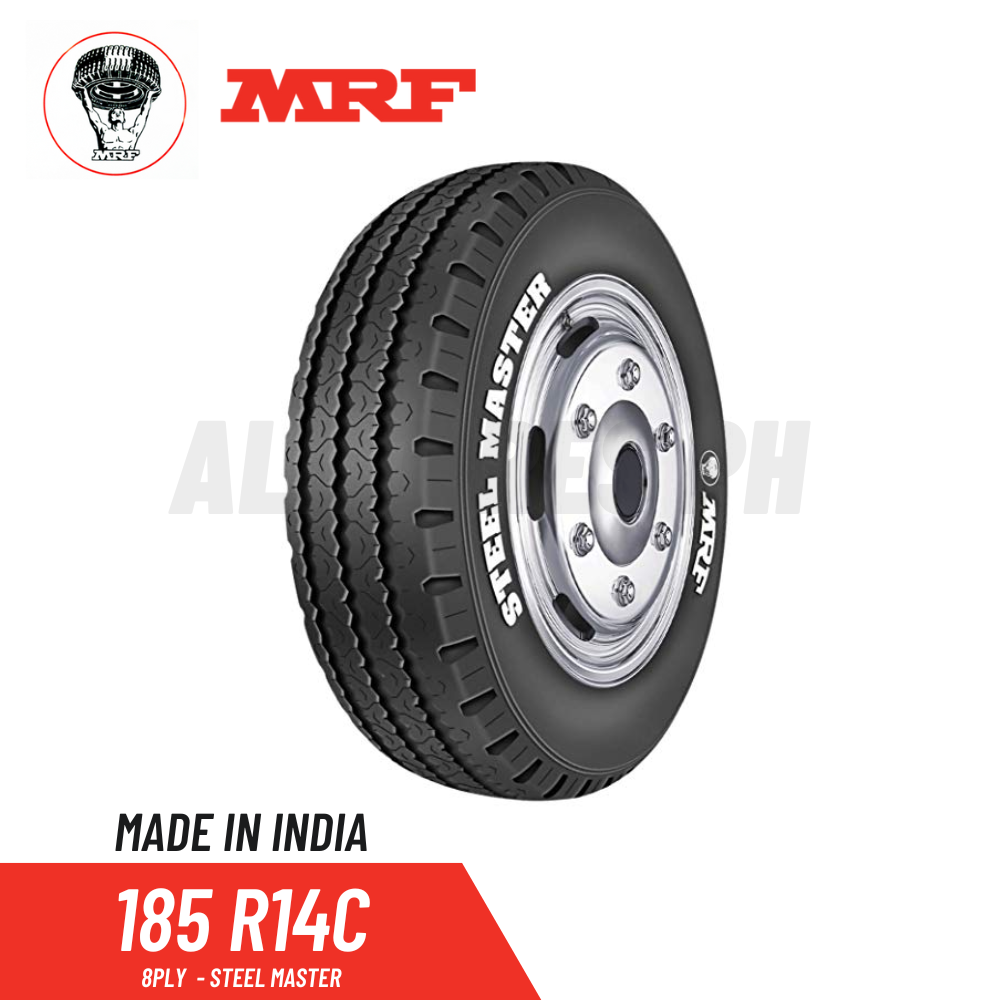MRF Tire 185 R14C 8PLY (Made in India) Heavy Duty Tires for Van
