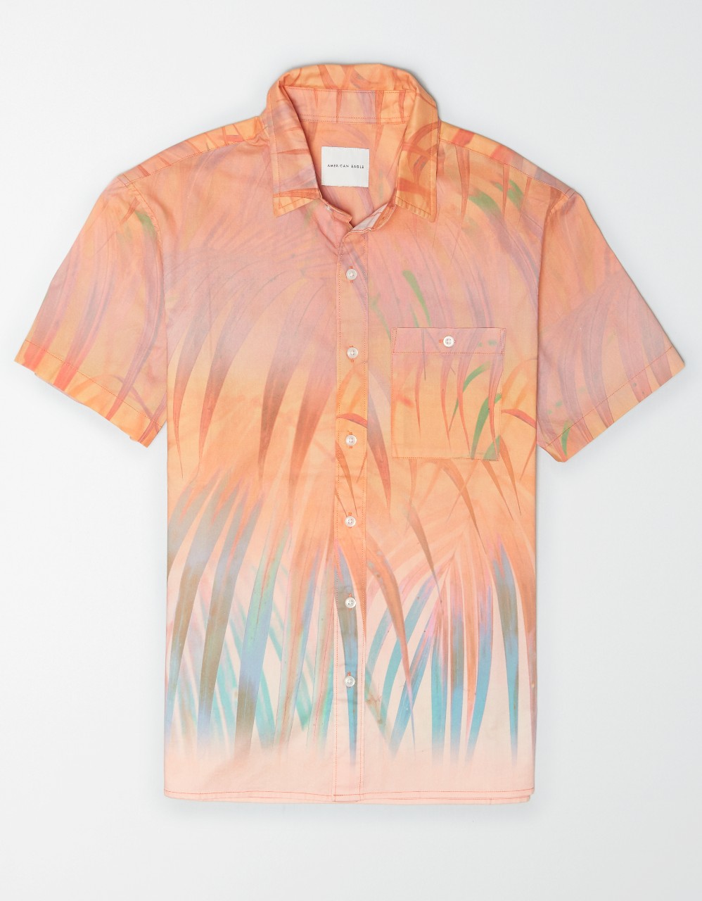 AMERICAN EAGLE MENS SHORT SLEEVE PALM 