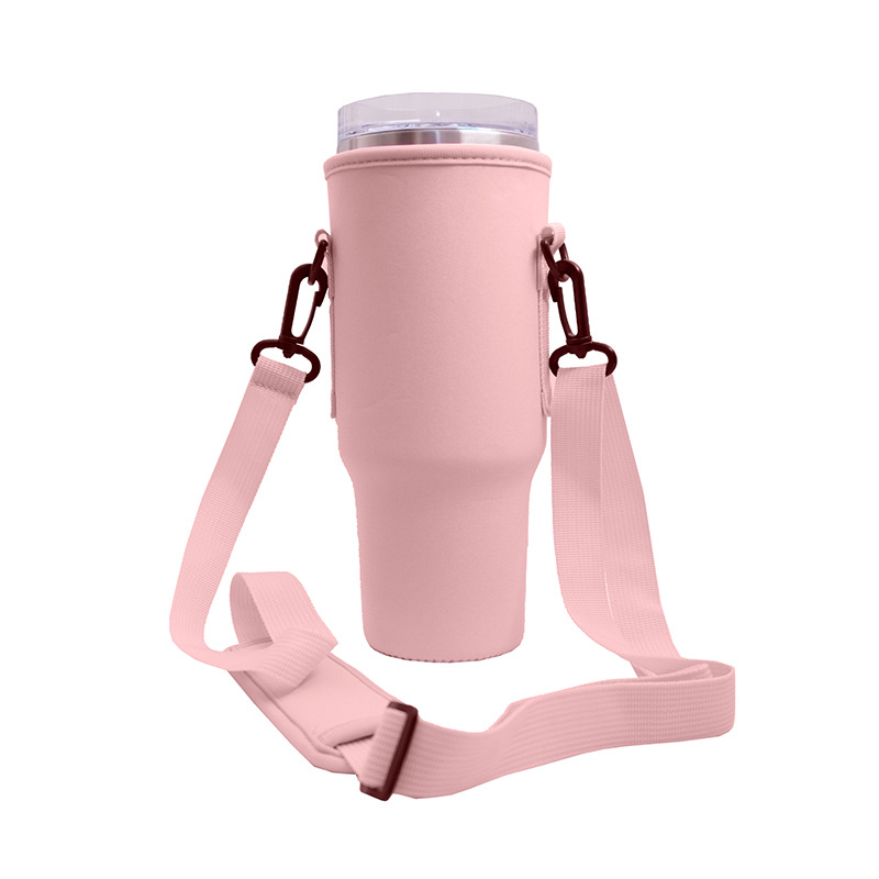 Nuovoware Water Bottle Holder, Fits Stanley Carrier Bag Quencher H2.0, 40OZ  Bottle Holder with Adjustable Shoulder Strap, Neoprene Water Bottle Bag for  Hiking Travelling Camping, Rose Quartz Color 