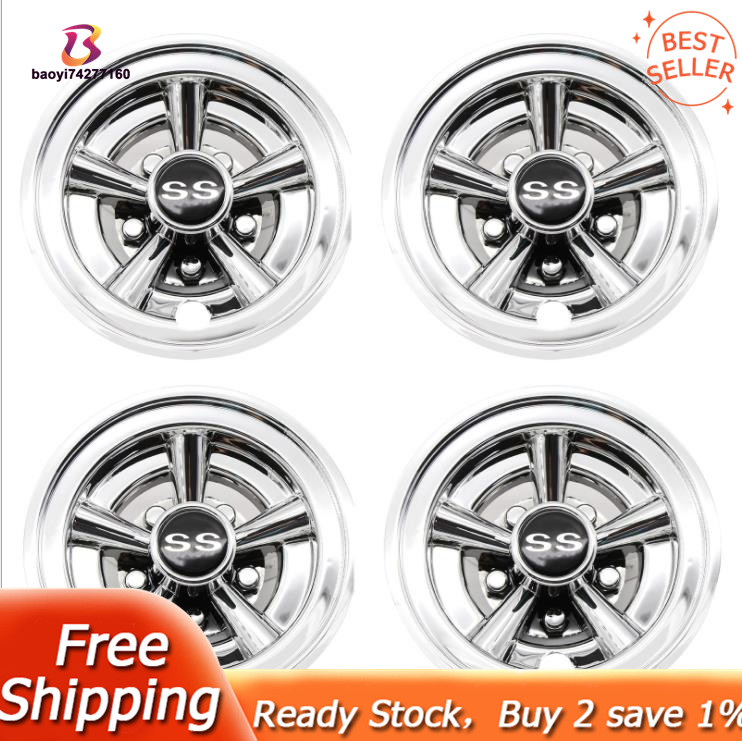 8Inch SS Golf Cart Wheel Covers, 5 