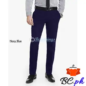 navy blue skinny slacks