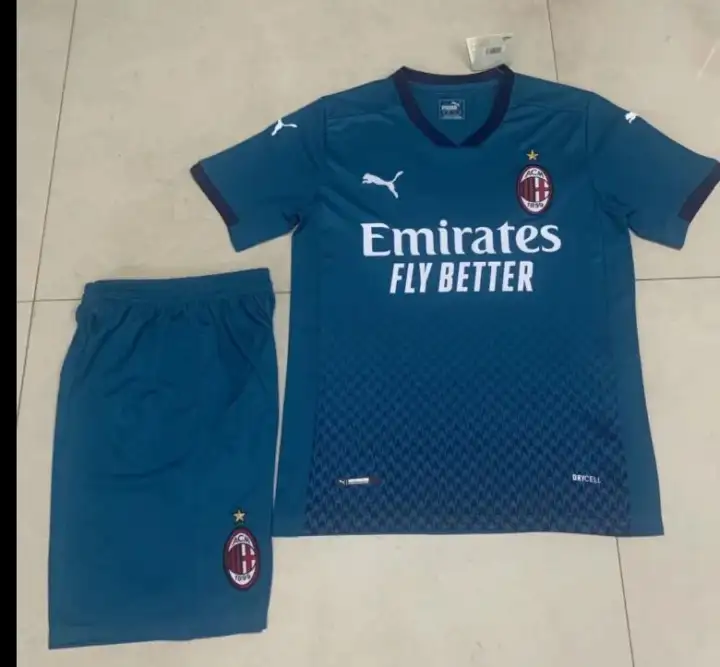 2020 2021 Top Quality Ac Milan Jersey Ac Milan 3rd Away Football Kit Soccer Jersi Training Shirt For Men Adults With Pant Shirt Free Shorts Lazada Ph