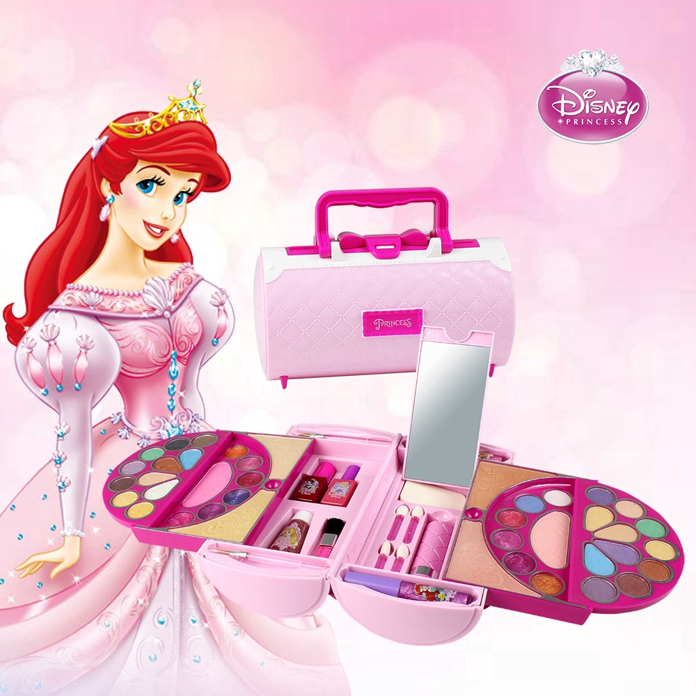 Disney Princess Makeup Toys Cosmetic Bag Play House Toys Non-toxic  Children's Toys | Lazada PH