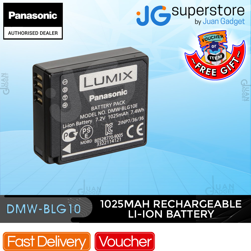 Compatible with Panasonic DMW-BCG10 Digital Camera Battery 1000mAh 3.6V Lithium-Ion Replacement for Panasonic Lumix DMC-ZS7 Battery