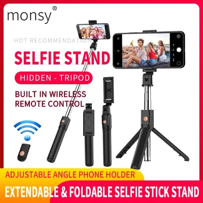 Hot Sale Phone Stand Adjustable Phone Holder Tripod Bluetooth Selfie Stick Desktop stand K07
