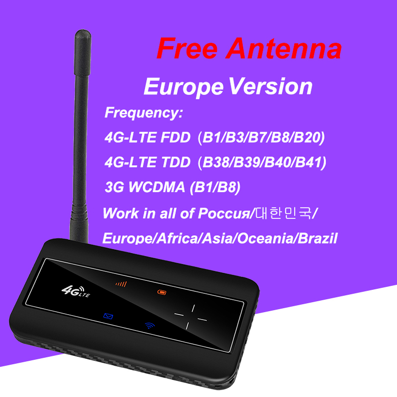 TIANJIE 4G Modem WiFi Portable Pocket External Antenna Port CRC9