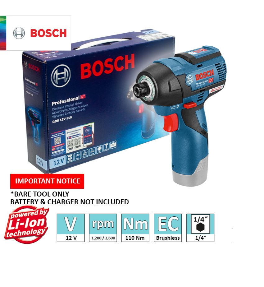 Bosch Professional GDR 12 V-110 visseuse à chocs sans fil 12V