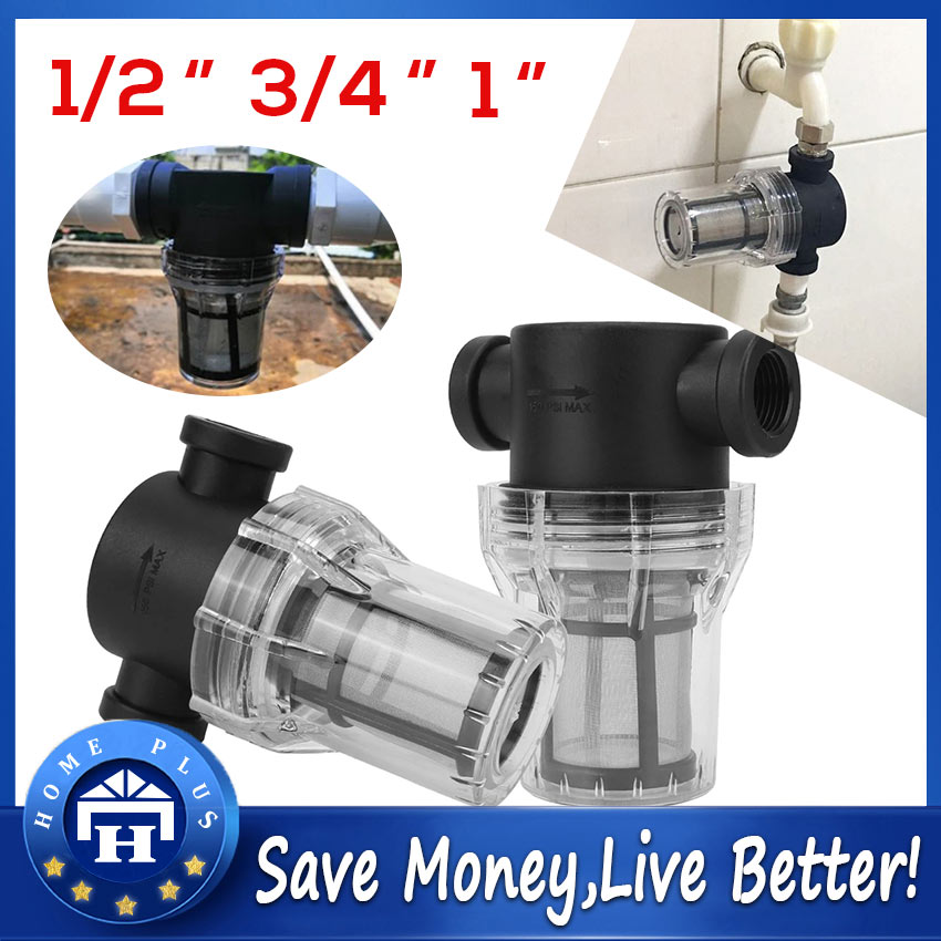 Car Washing Filter 1/2, 3/4,1inch Inline Mesh Strainer Water Pump