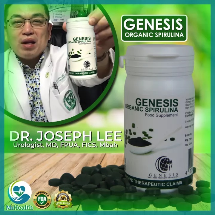 (300 tablets, 2 bottles) Genesis Spirulina with Probiotics, Antioxidants FDA Approved Diabetes