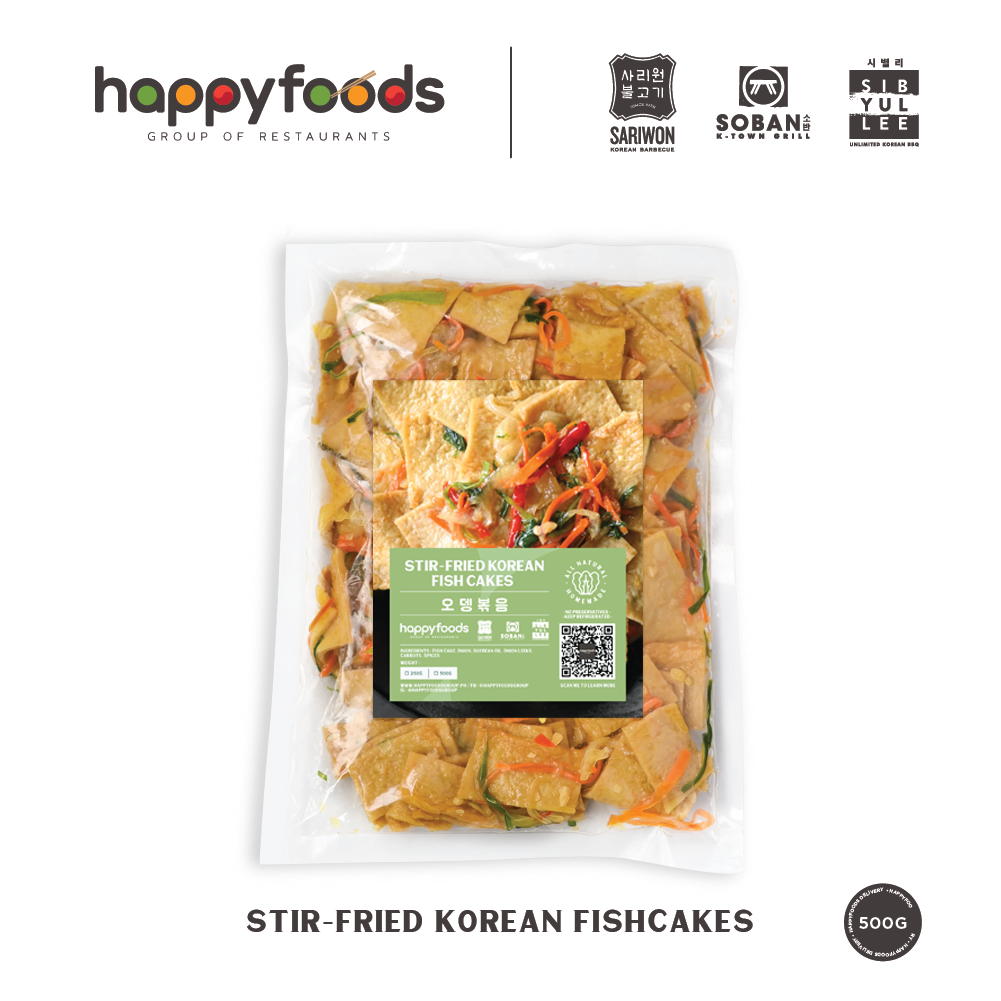 Happyfoods Korean Delivery Odeng Bokkeum Korean Fish Cakes ( 500g