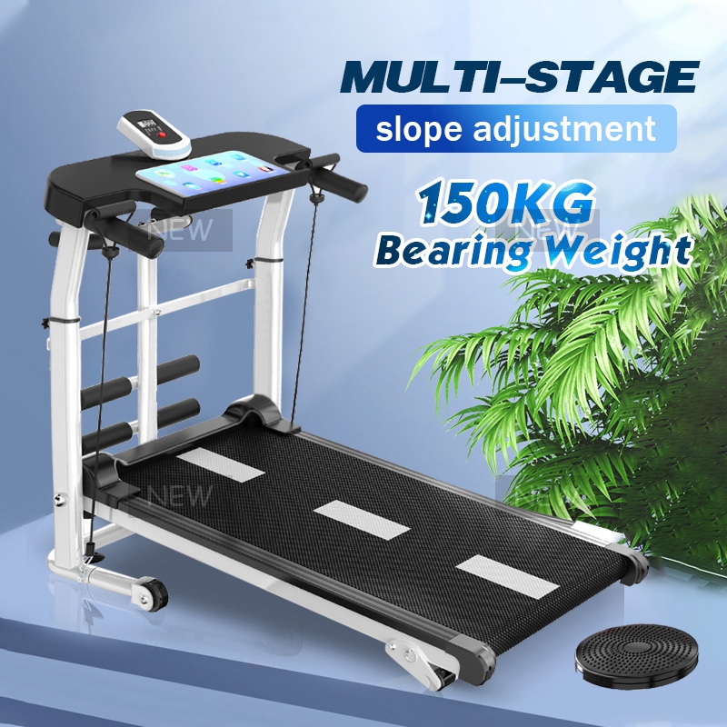 3-in-1 Folding Treadmill Mechanical Walking Machine Running Cardio Home Fitness