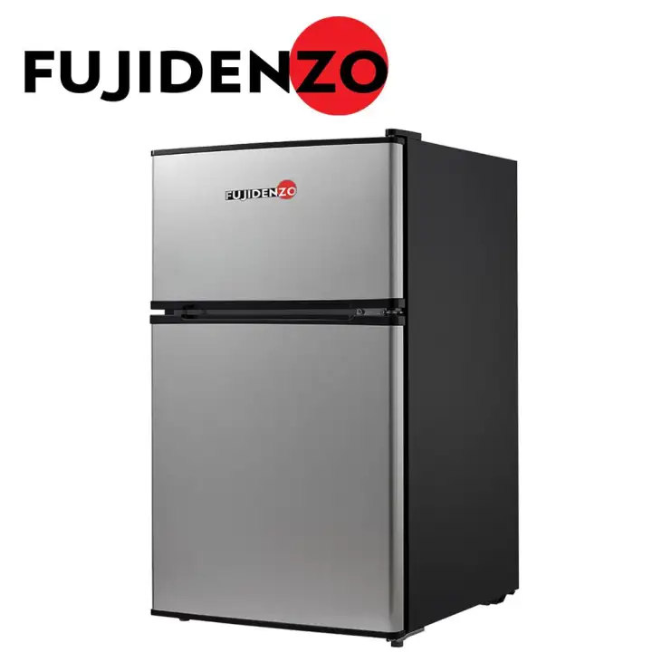 Fujidenzo 3 5 Cu Ft Two Door Personal Refrigerator Rdd 35t Titanium