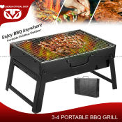 Portable Folding Charcoal BBQ Grill for Outdoor Camping - Oneline