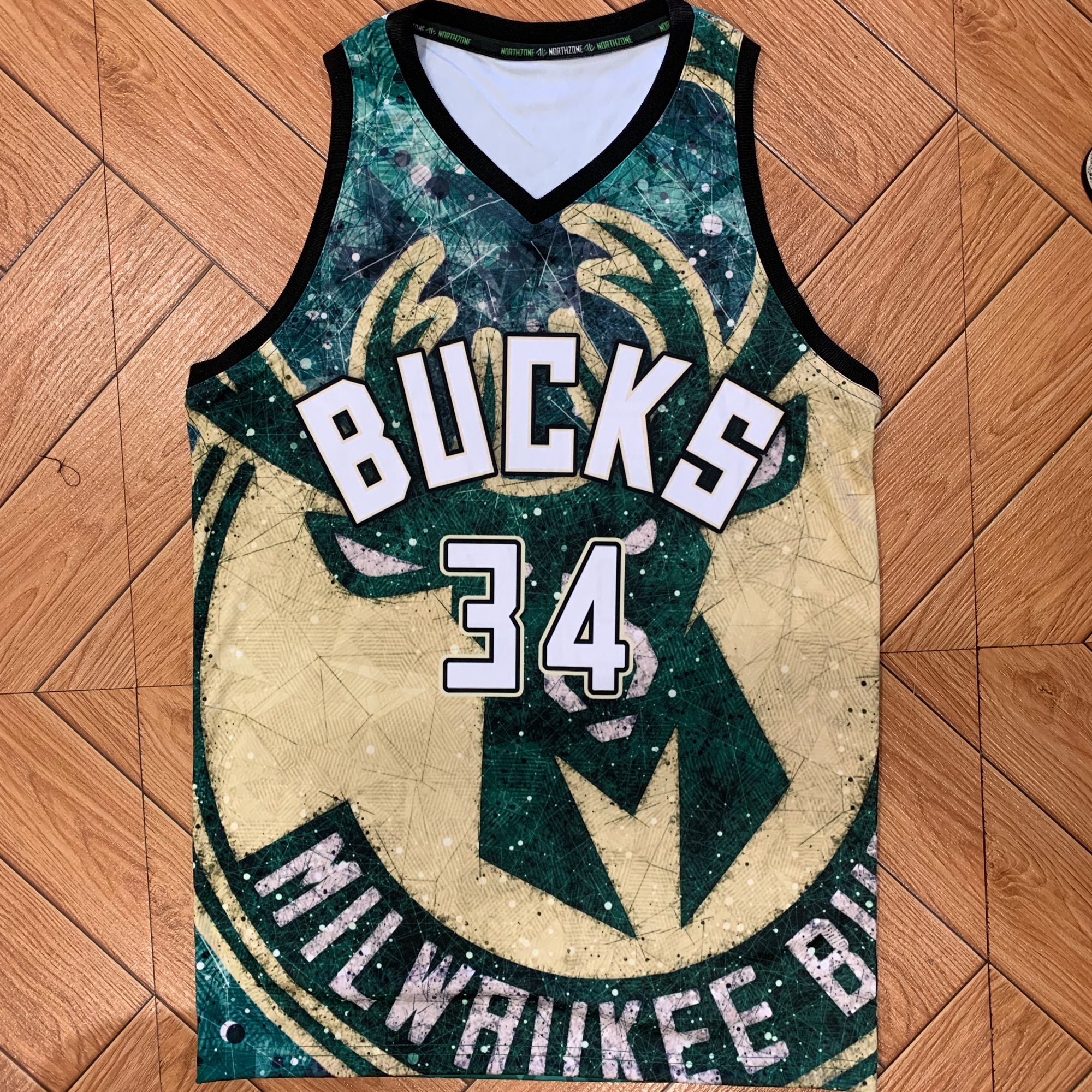 NORTHZONE NBA Milwaukee Bucks X Antetokounpo Customized design Full Sublimation  Jersey