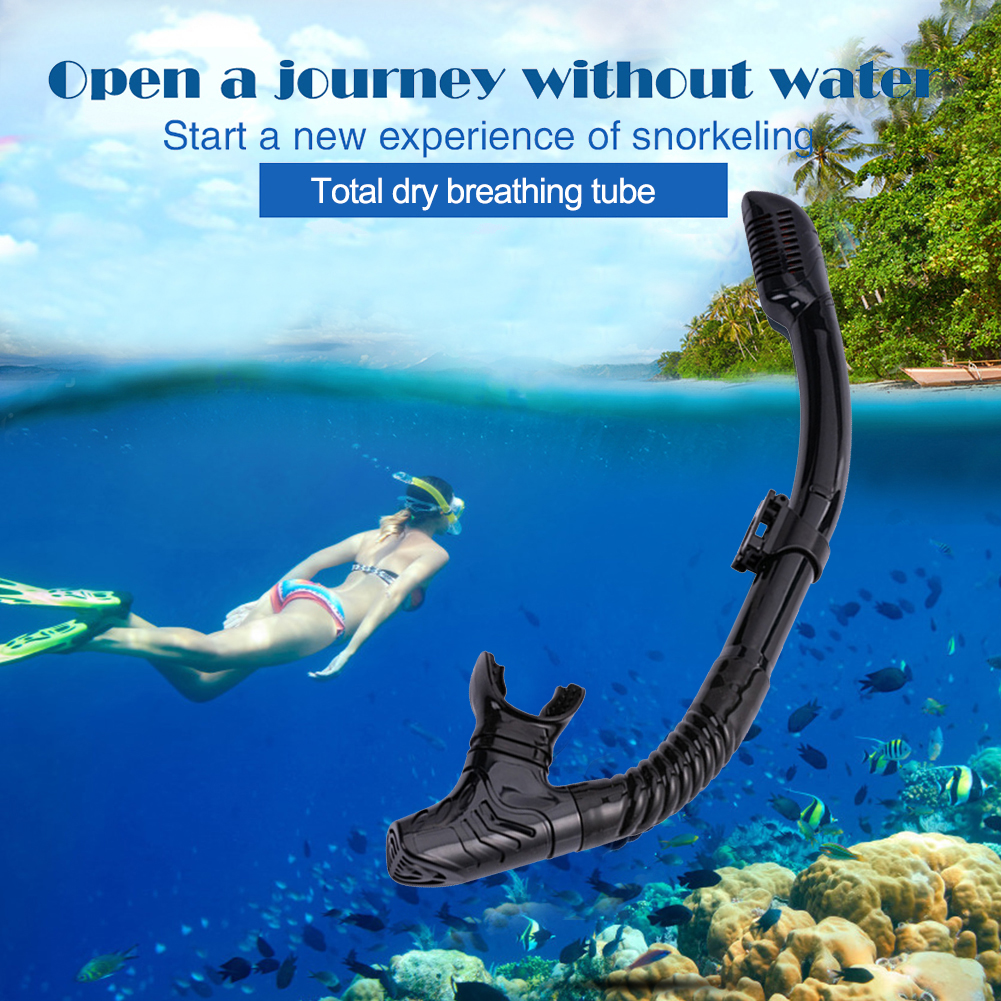 Diving Snorkel Full Dry Underwater Breathing Tube Hose Gear Swimming ...