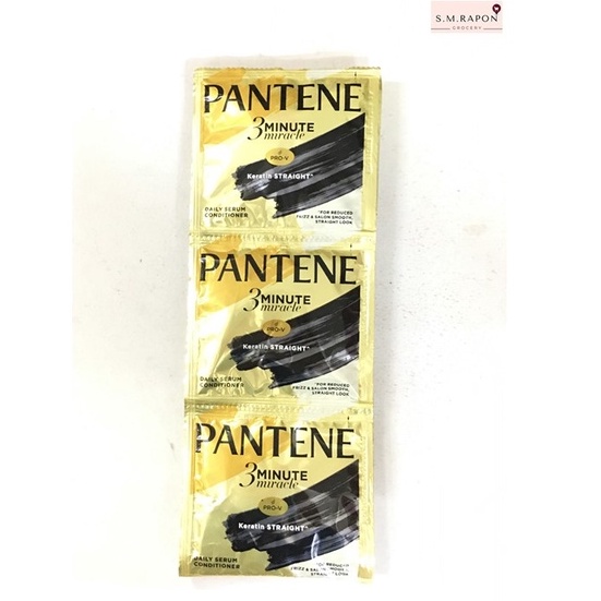 Pantene 3 Minute MIracle Keratin Conditioner Sachet 12mL x 6s Lazada PH