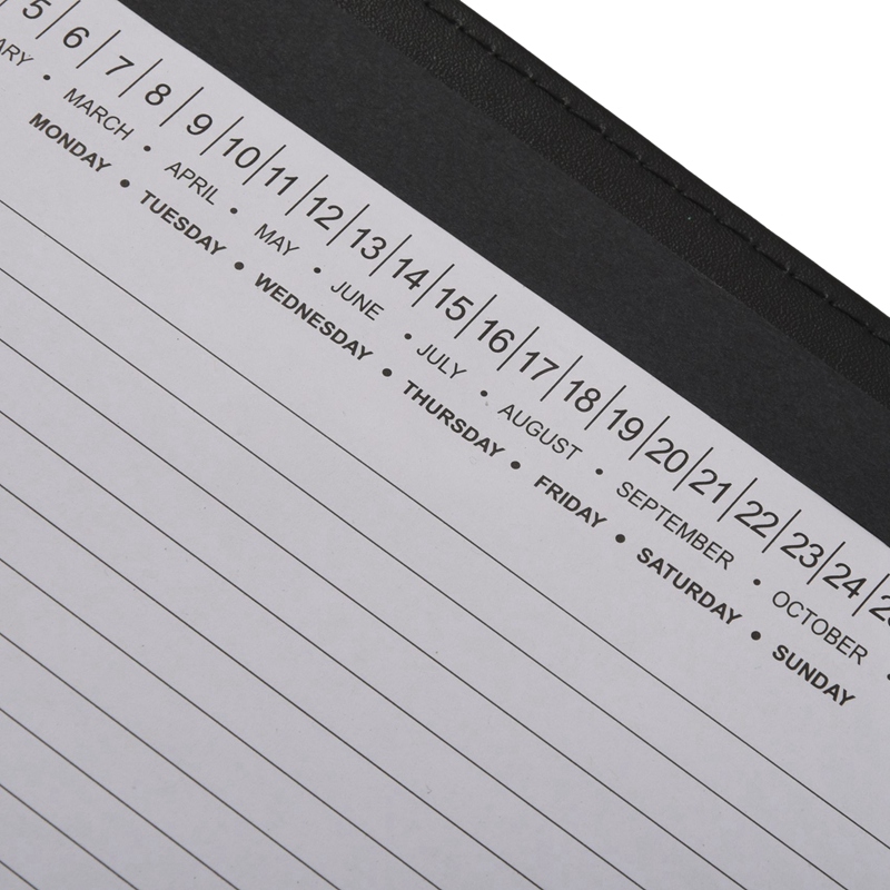 A4 Leather 3 Ring Portfolio Binder Business Binder Padfolio with Notebook Pad for Interview & Business