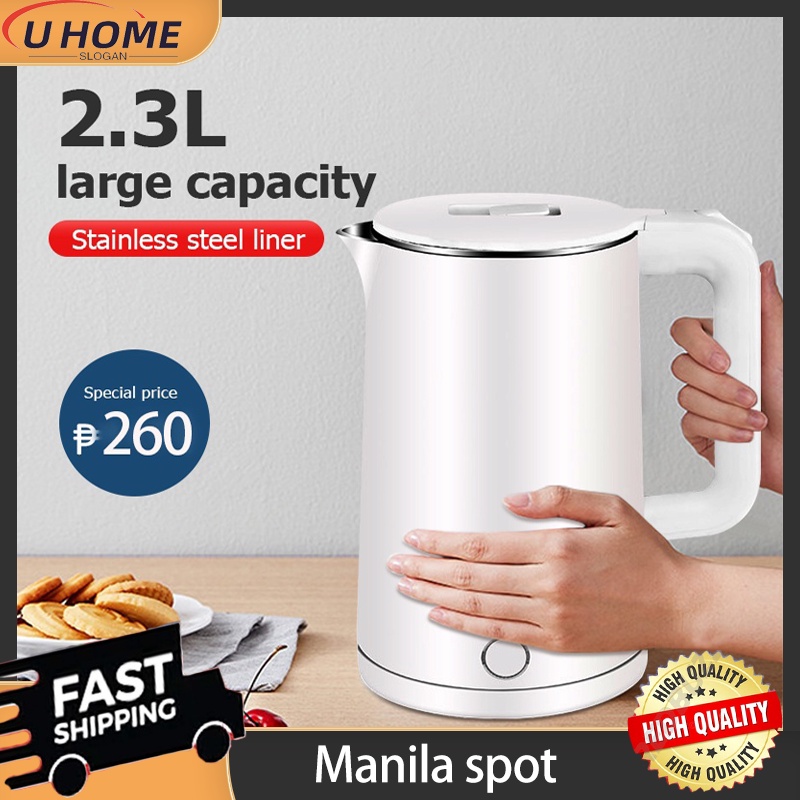 【factory outlet】 Electric water kettle heater 2.3L 15002000W High