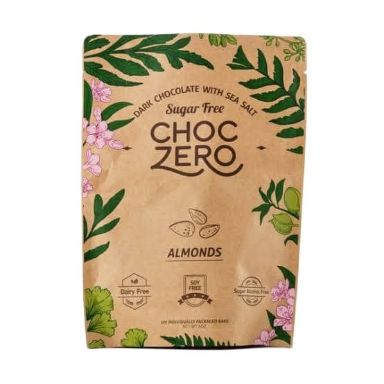 Choc Zero Sugar Free Dark Chocolate with Sea Salt Almonds 170g Lazada PH