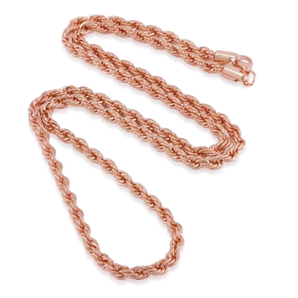 24k rose gold chain