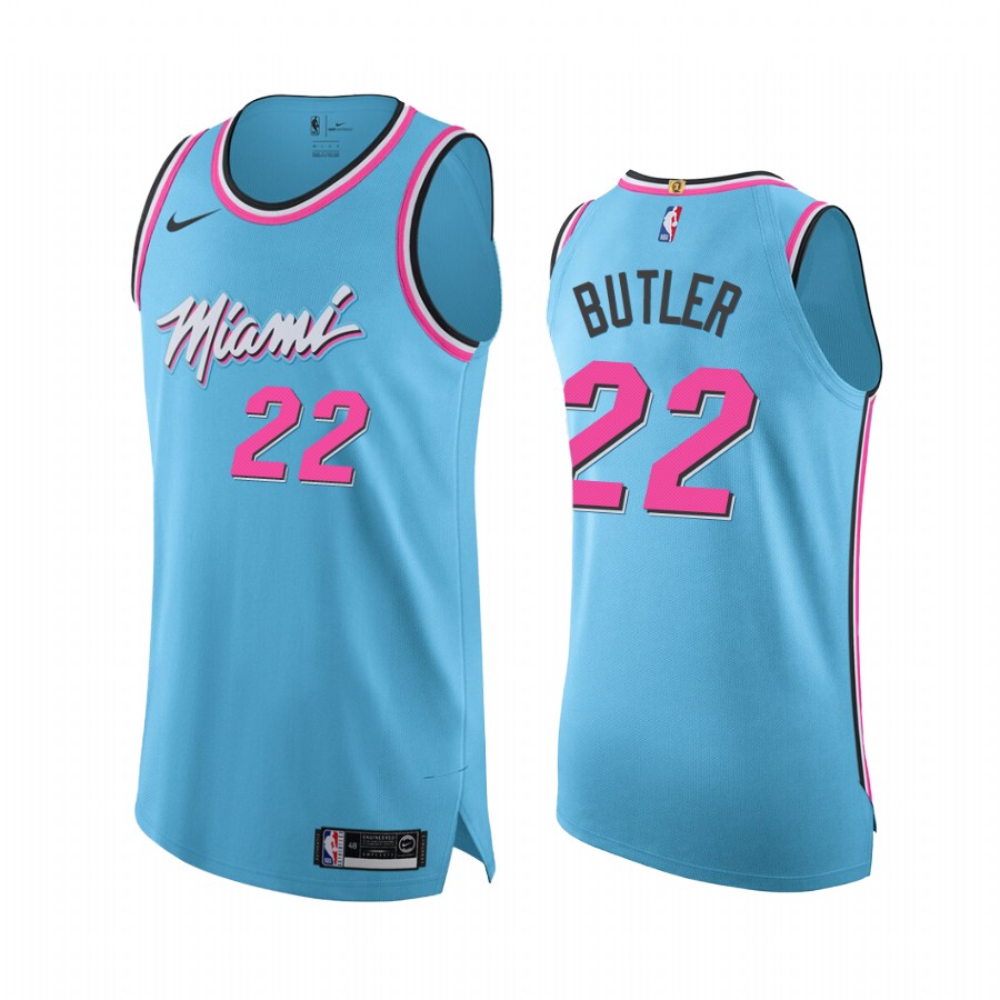 Jimmy Butler Miami Heat 2020-21 Vice Wave Blue Swingman Jersey