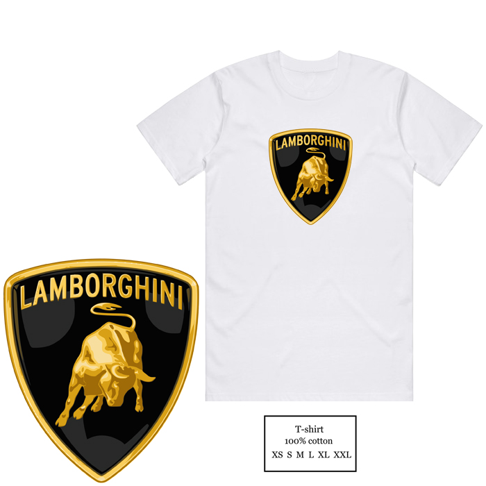 LAMBORGHINI CAR LOGO T-SHIRTS DESIGN EXCELLENT QUALITY (B602) | Lazada PH