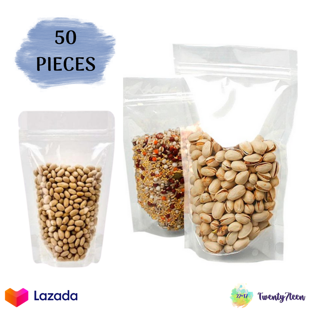 clear resealable pouches