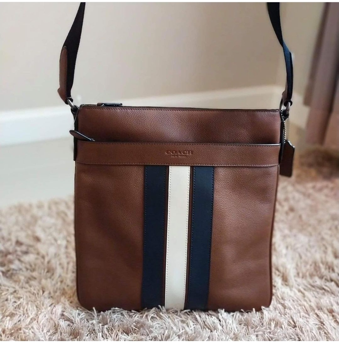 Charles crossbody with hot sale varsity stripe