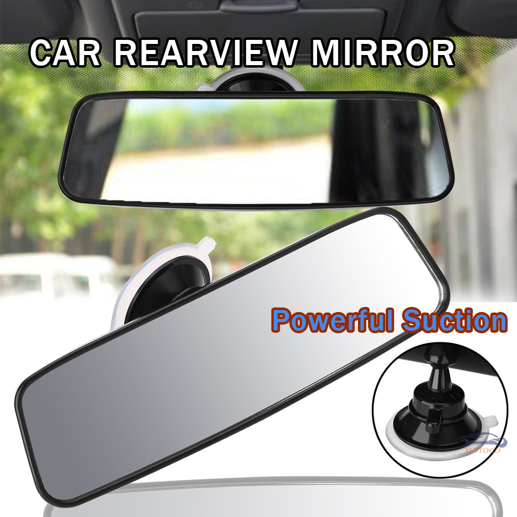 Car Rear Mirror Interior Rear View Mirror With Pvc Sucker Wide