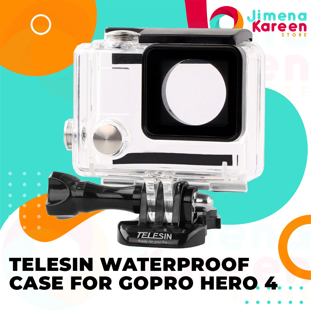 Telesin 30m Waterproof Case Gopro Hero 3 3 Gopro Hero 4 Silver Gopro Hero 4 Black Action Camera Lazada Ph