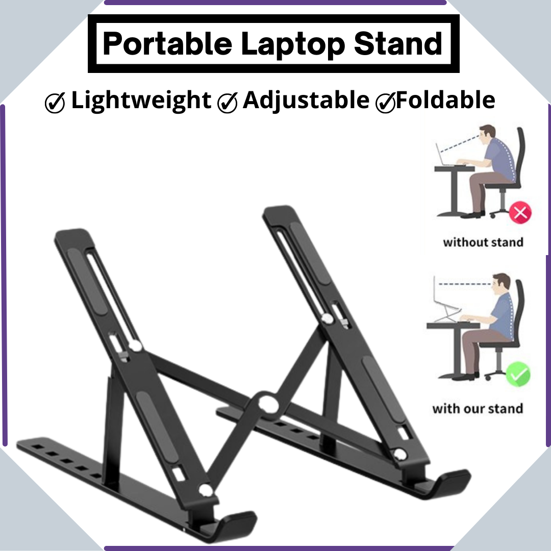 Foldable Laptop Stand Adjustable Cooling Base for Macbook Pro Laptop