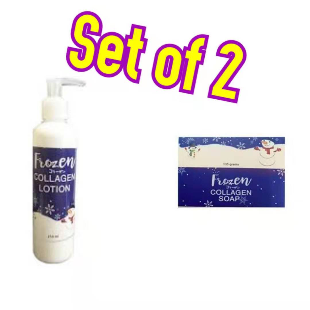 ( Set of 2 ) Frozen Collagen Lotion + Frozen Collagen Soap Lazada PH