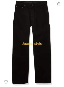 plain black jeans