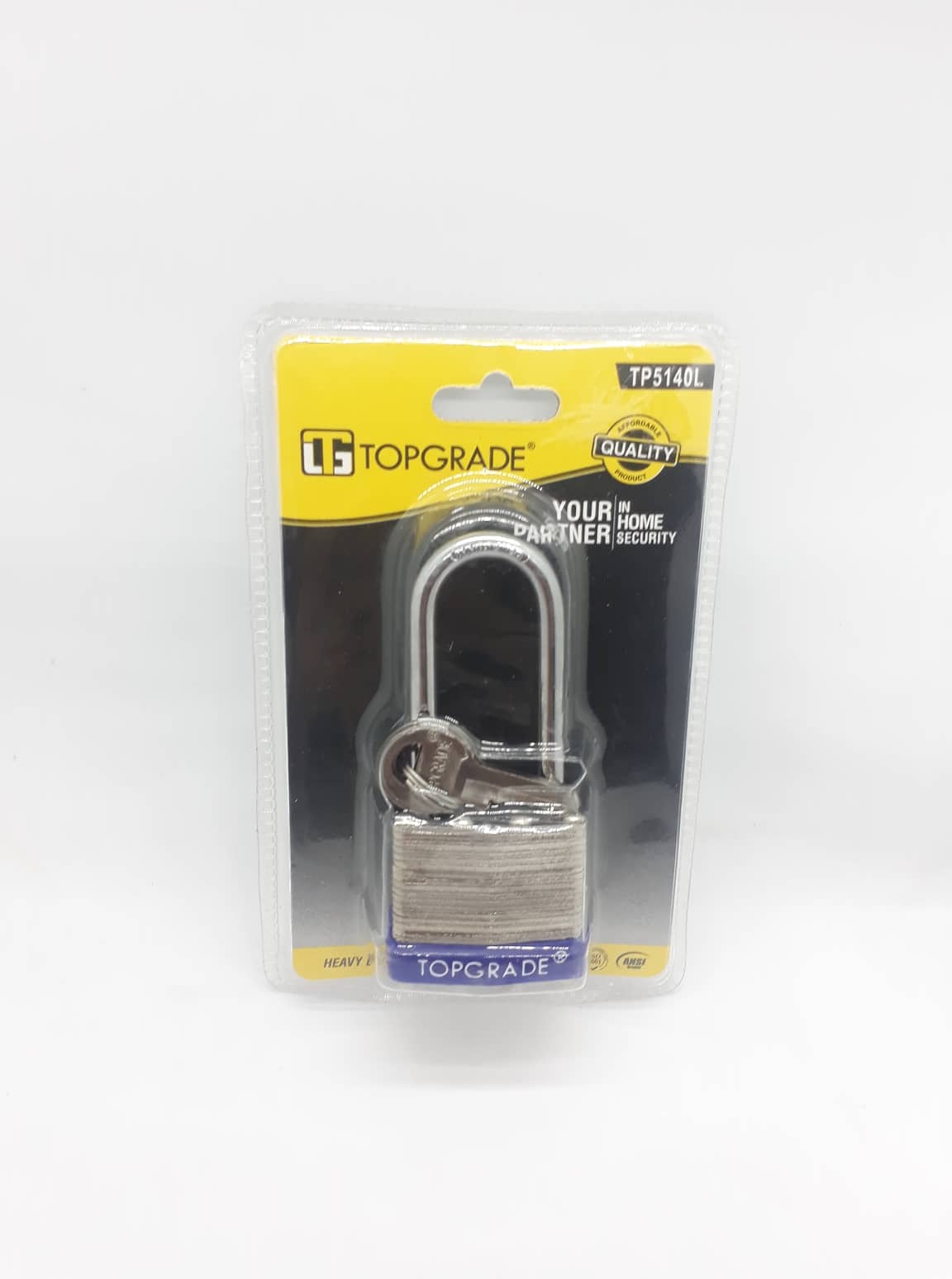 HERO® 2.5\" 65mm Heavy Duty Laminated Padlock Reinforced Hardened Steel Shackle For Trailers Machinery Lockers Garages Doors Gates Includes 2 Keys Unique Pattern For Every Lock Pack Of 4