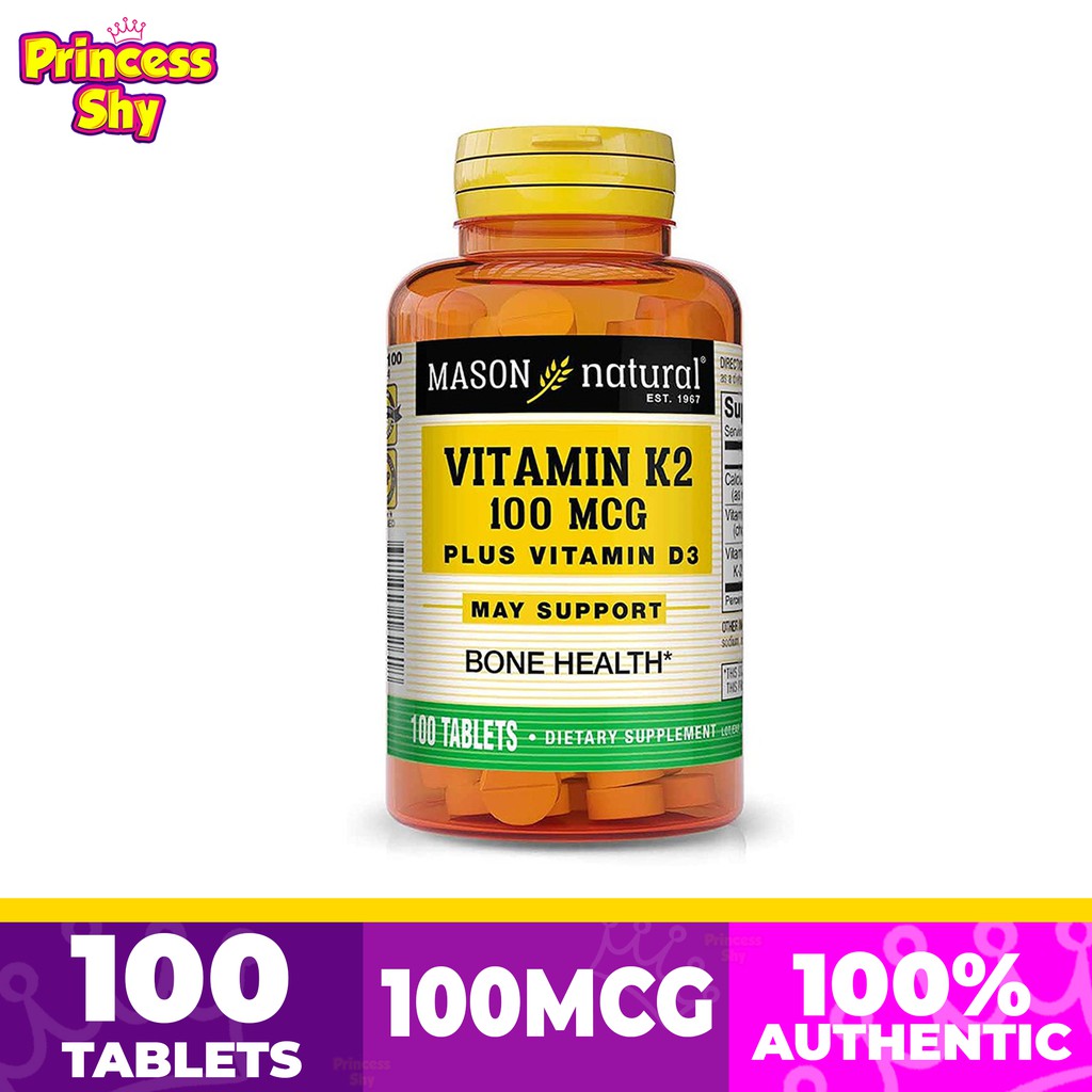 Mason Natural Vitamin K2 Plus VITAMIN D3 100 Tablets Lazada PH
