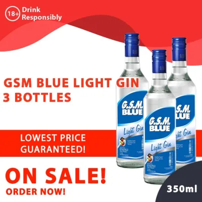 YohShop On Sale GSM Blue Light Gin 3 Bottles 330 ml