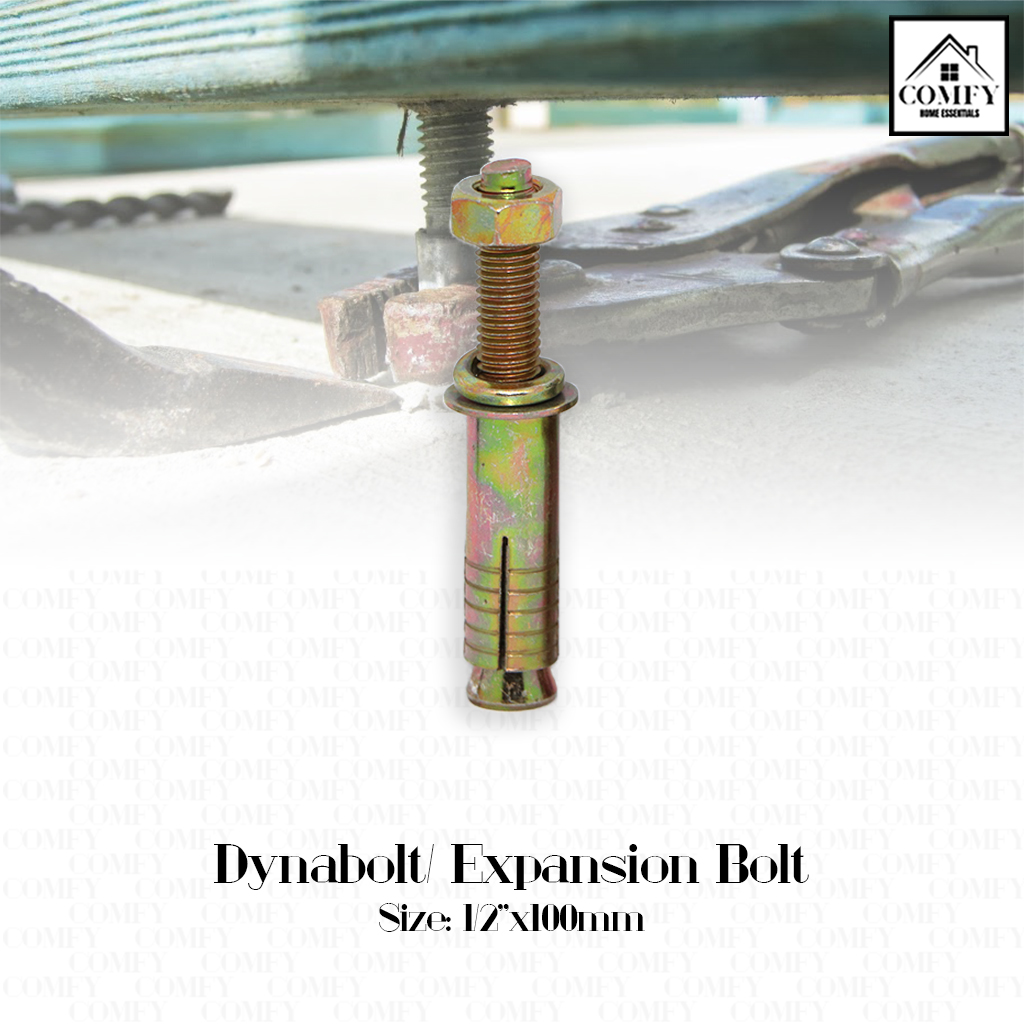 HEAVY DUTY Dynabolt Dyna Bolt Expansion Sleeve Anchor Concrete Bolt 1/4" 5/16" 3/8" 1/2" Lazada PH