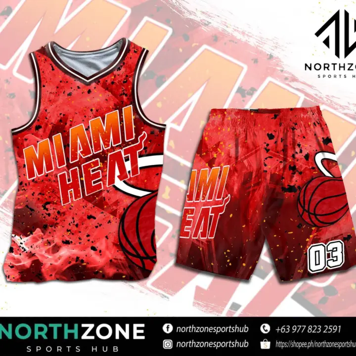 miami heat sublimation jersey