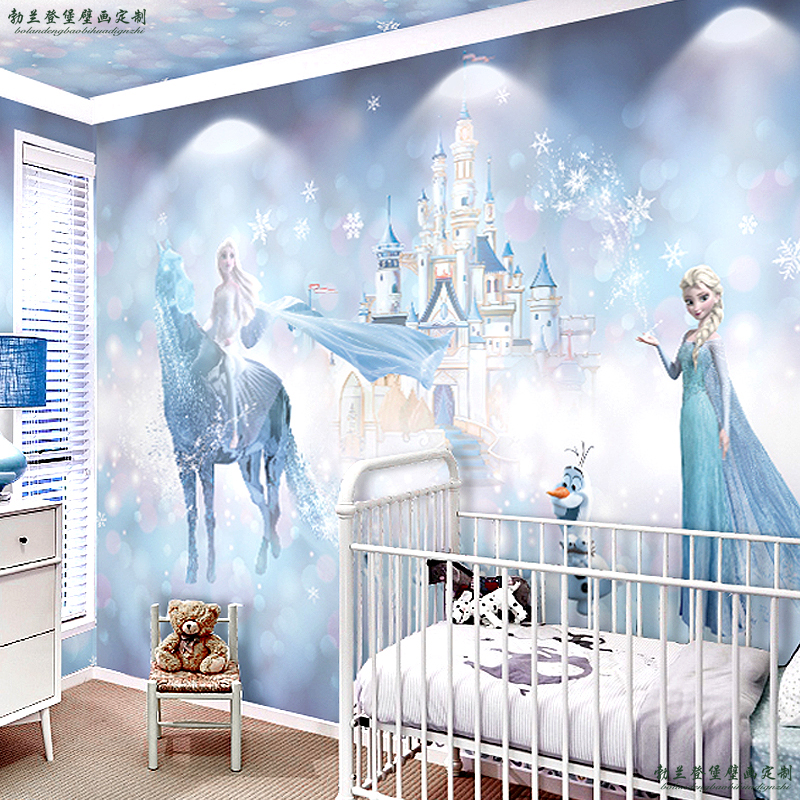 Children's Room Wallpaper Girl Bedroom Background Wall Whole House Custom  Frozen Wallpaper Princess Elsa Cartoon Wall Cloth | Lazada PH
