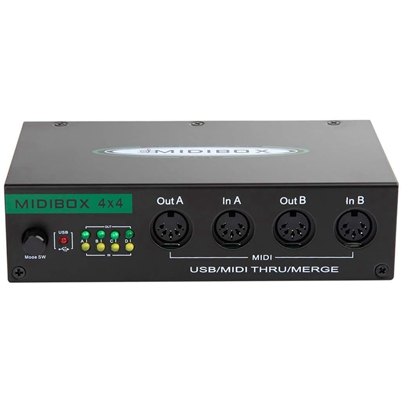 MIDI Box Musical Instruments USB MIDI Interface Merge Thru Box 64 MIDI