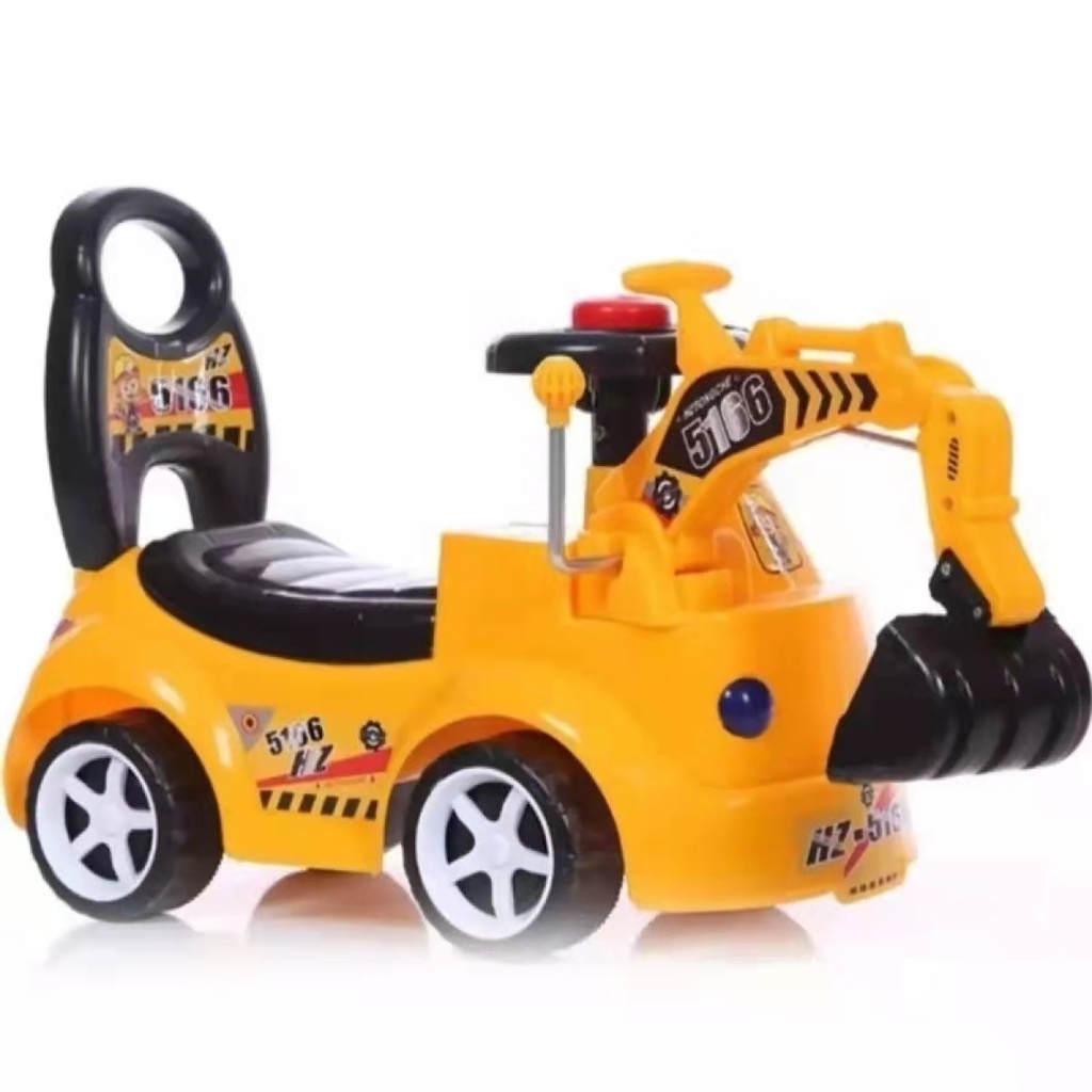 Children's excavator can sit and ride on engineering vehicles, large