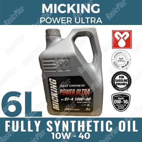 MICKING 6 LITERS FULLY SYNTHETIC DIESEL MOTOR OIL CI4 10W 40 DIESEL