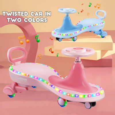 Original Ride On Toy Car for Kids 2–6 Years Sale Children's Ride-on Scooter with Music and Light Universal Wheel Baby Wiggle Twisting Cars Outdoor Indoor Sports Play Toys Boys Girls Birthday Gift