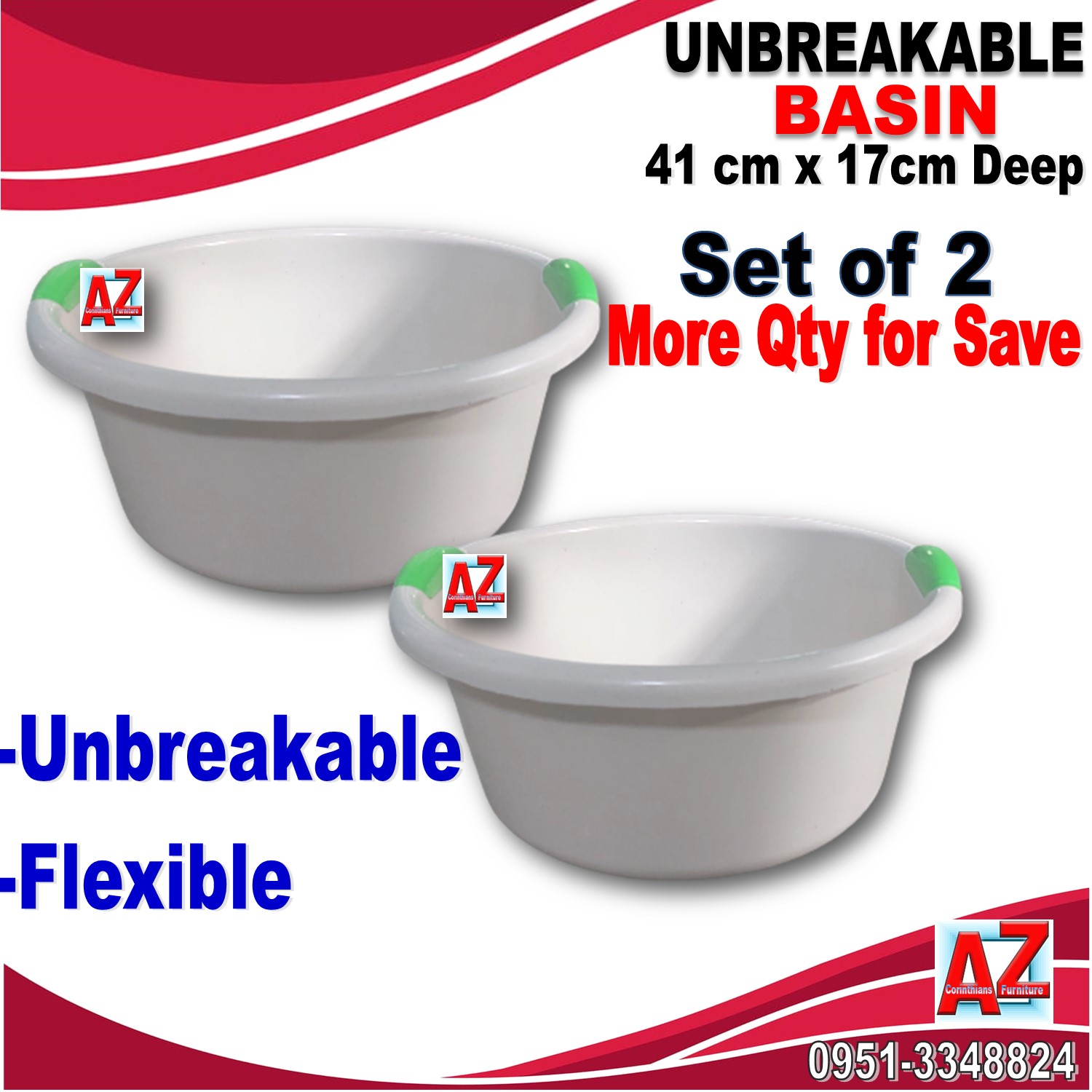 UNBREAKABLE Basin , Palangana , Wash in - CLASS A-Flexible ...