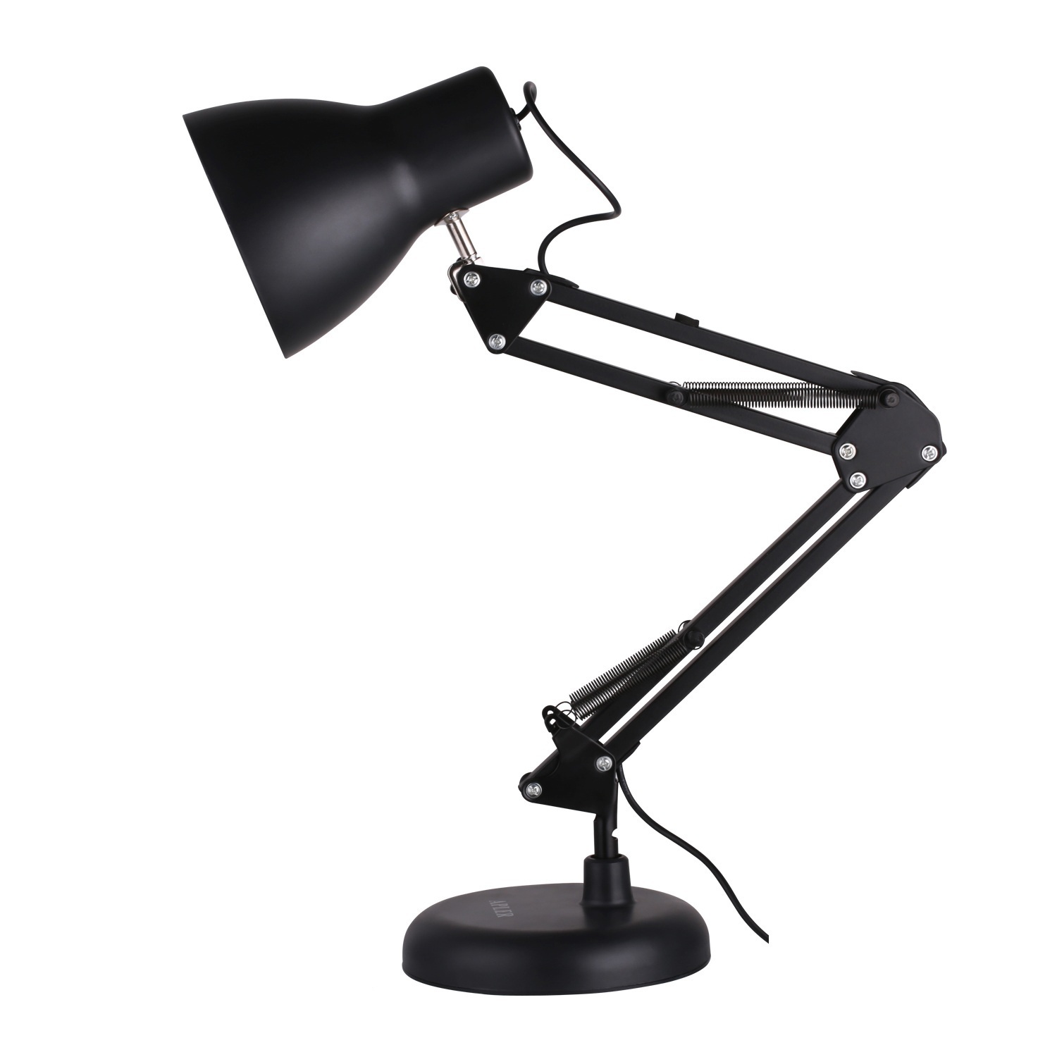 BASTO Metal Swing Arm Desk Lamp USB Type, Classic Architect Office