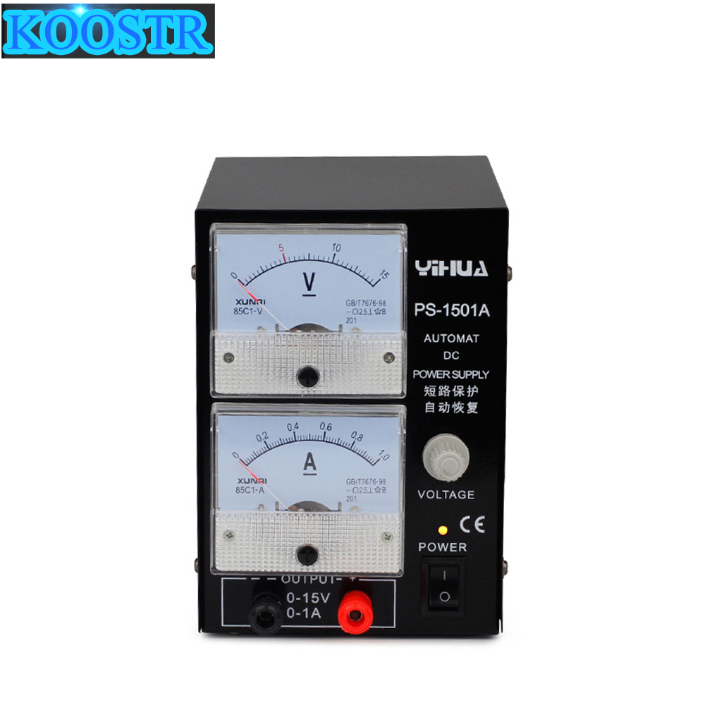 high Quality YIHUA 1501A 15V 1A Adjustable DC Power Supply Mobile Phone