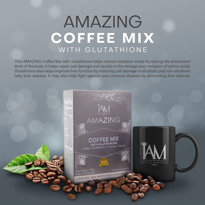 amazing coffee mix with glutathione benefits IAM Amazing Coffee Mix with Glutathione