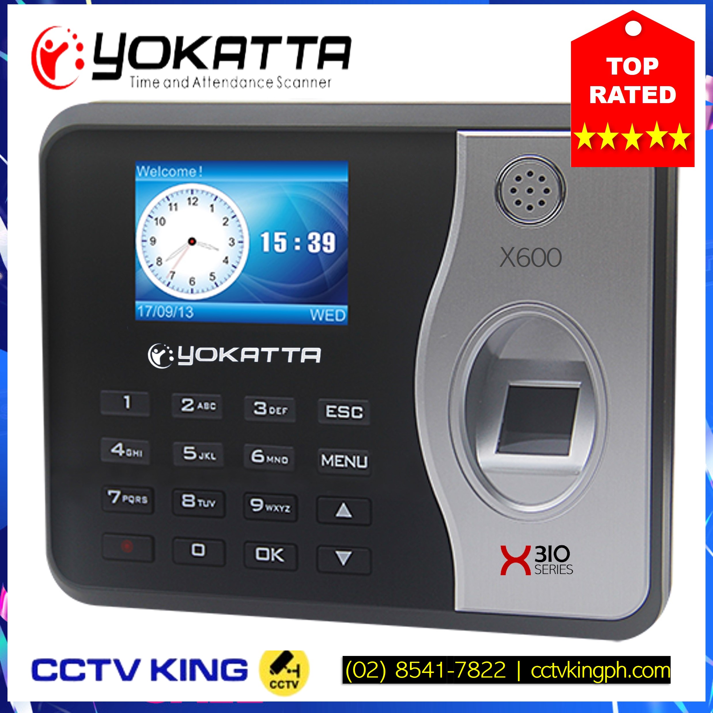 YOKATTA X600 Fingerprint Biometrics, time and attendance scanner